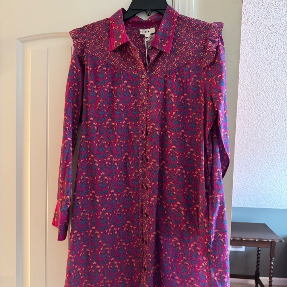 Roller Rabbit Pink and Blue Floral Dress